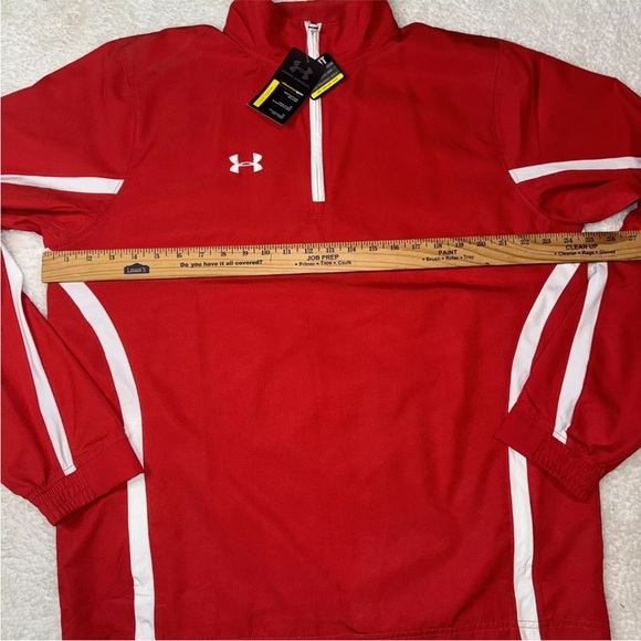 Under Armour All Season Gear NWT Loose 1/4 Zip Jacket Men's Large Red - Picture 8 of 11